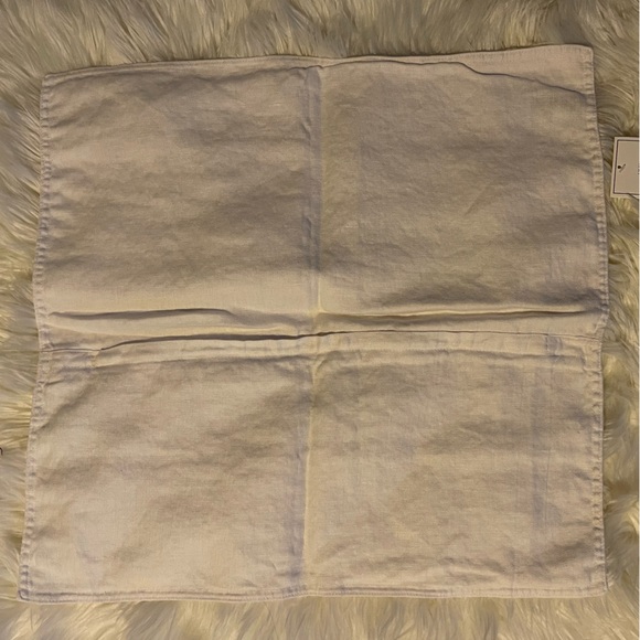 H&M Home White Linen Pillow Cover | 20x20 - Picture 3 of 6